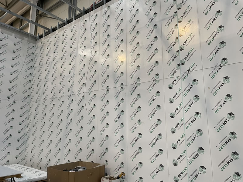 Saniclad hygenic wall cladding sheets