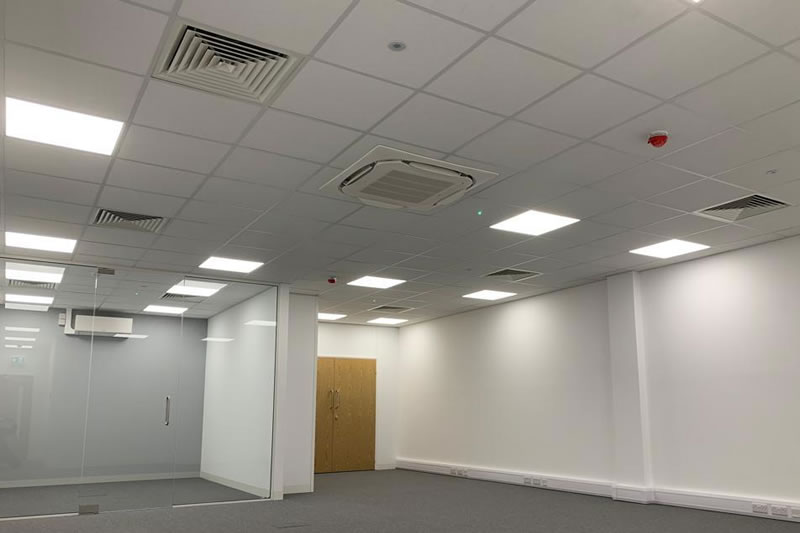 exposed grid suspended ceiling examples