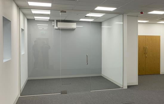 glass office partitions