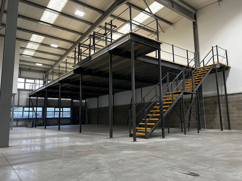 Creating more warehouse space with a mezzanine floor